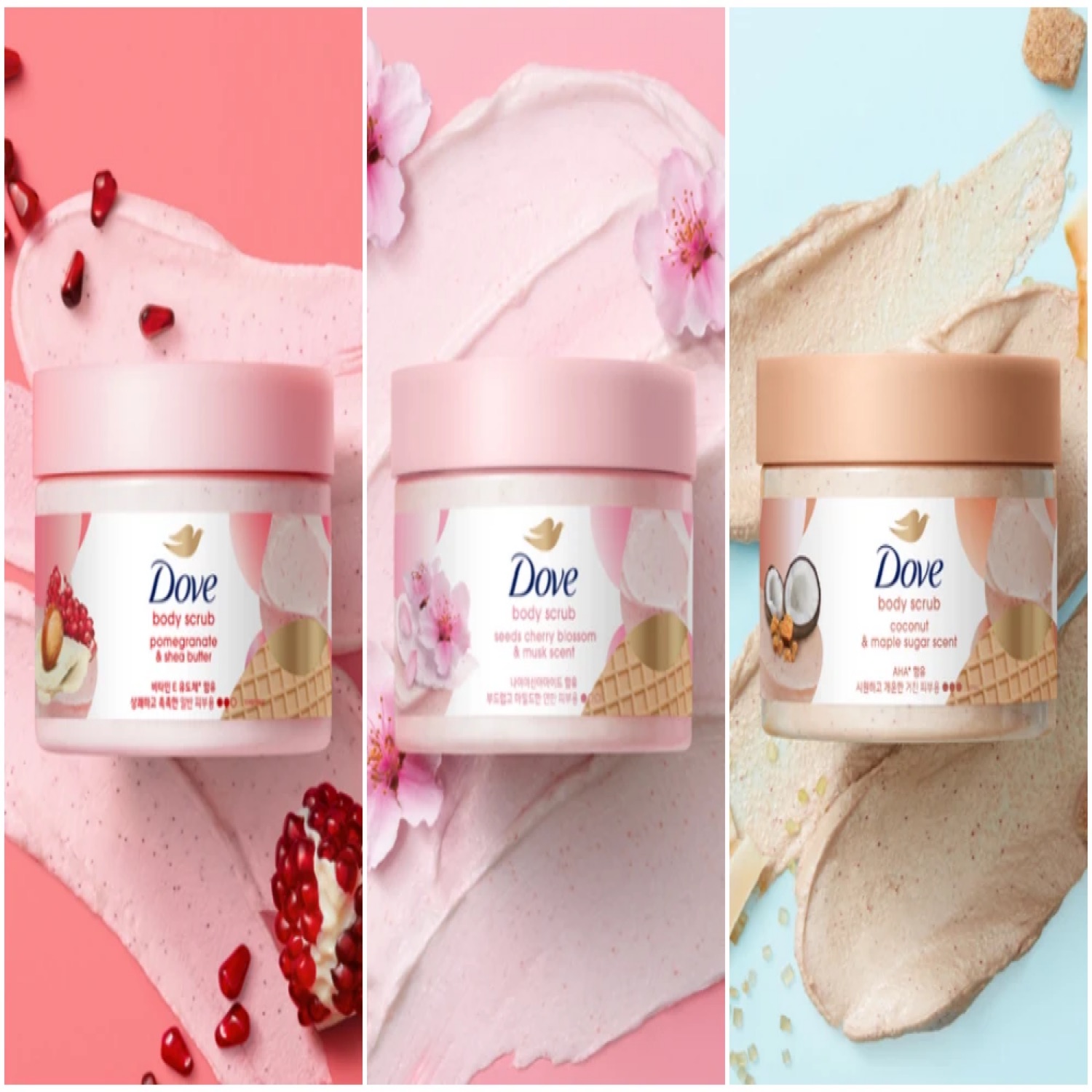 도브 바디 스크럽 298g 4종 | 자극 없이 매끈한 피부의 비밀